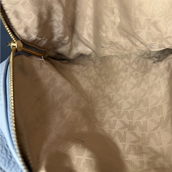 Michael Kors Sky Blue Backpack with Gold Details - Picture 4 of 4